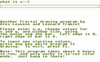 Fractal atari screenshot